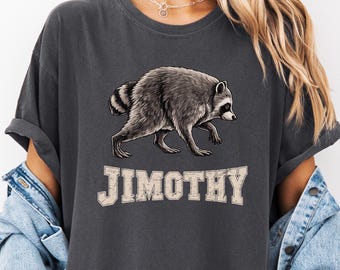 Jimothy Raccoon Shirt, Viral Seattle Raccoon Tee Funny Round King T Shirt Vintage Comfort Colors® Pacific Northwest Wildlife Youthshirt