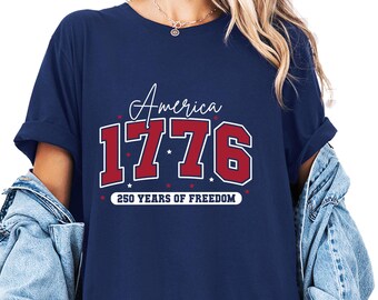 Comfort Colors® America 250th Anniversary Shirt 1776–2026 USA T-Shirt 250 Years of America Independence Day Tee 4th of July Patriotic Gift