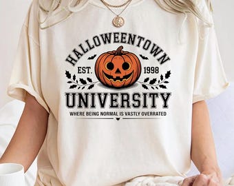 Comfort Colors® Halloweentown University 1998 Shirt Vintage Halloween Town T-Shirt Halloween Retro Youth Shirt Crewneck Fall Youth Shirt