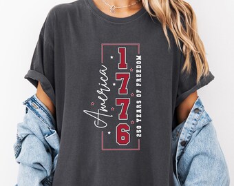 Comfort Colors® America 250th Anniversary Shirt 1776–2026 USA T-Shirt 250 Years of America Independence Day Tee 4th of July Patriotic Gift