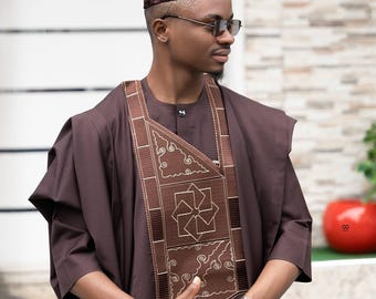 3pcs African men Agbada, Agbada for wedding, African traditional outfit, African men wedding suit, men Green outfit, African men's clothing