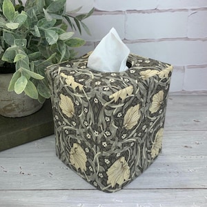 Pimpernel William Morris reversible fabric tissue box cover
