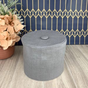 Linen bathroom toilet tissue paper roll cover- pick the color