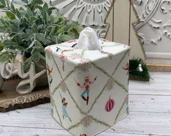 The Nutcracker Christmas reversible tissue box cover