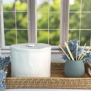 Linen bathroom toilet tissue paper roll cover- pick the color