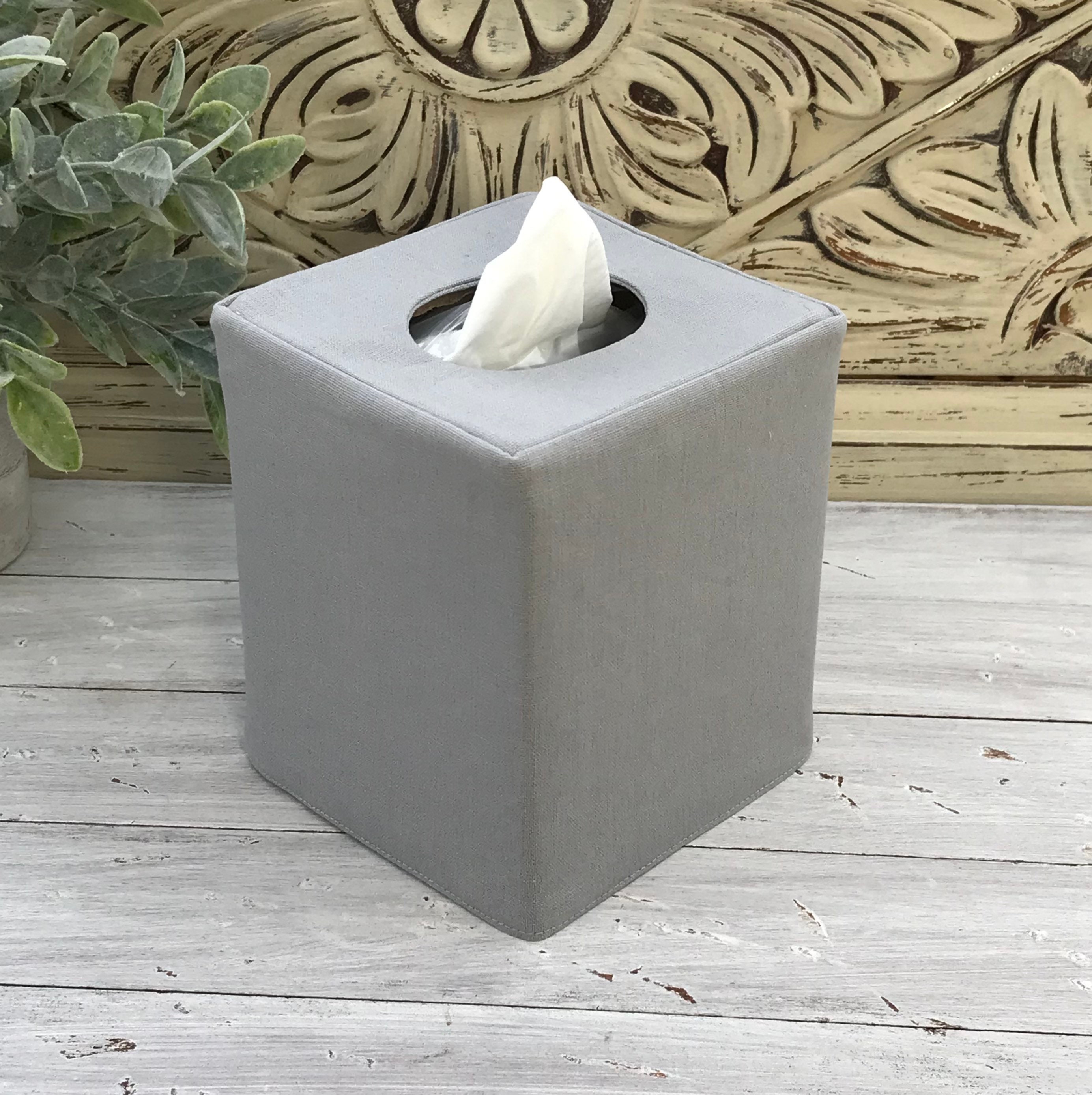 Grey tissue best sale box cover