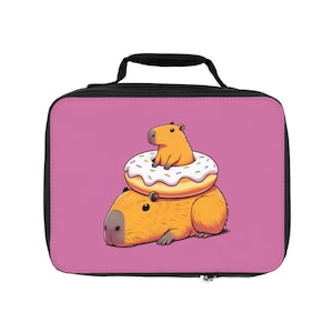 Capybara Bliss Donut Lunchbox Insulated Lunch Tote