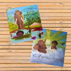 Handmade African Storybook – Unique Illustrated Kids’ Book – Fair Trade Tanzanian Art – One-of-a-Kind Gift – Diverse & Magical Tales