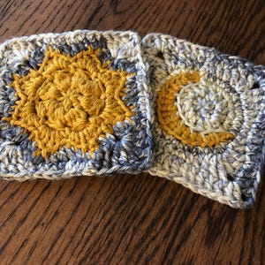 Sun and Moon Granny Square Pattern Bundle