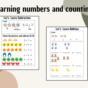 Counting and learning numbers for Toddlers/Preschoolers