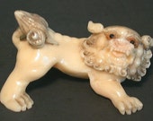 Vintage Japanese netsuke - Pei Yow,Mythical Kirin Dragon Foo Dog(composite)