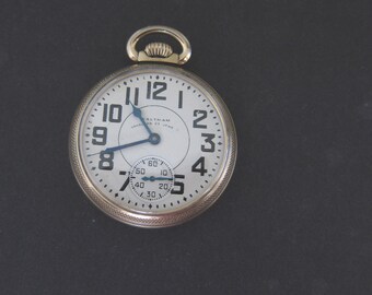 Antique 10K Goldfilled Waltham Vanguard Pocket Watch ,S16,Adj 8 positions,RR grade