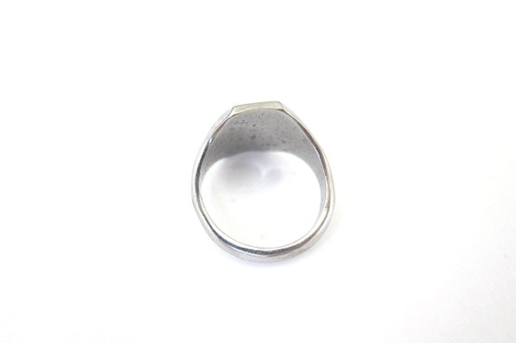 Antique Rare Platinum Signature Ring, Unisex,Man - image 8