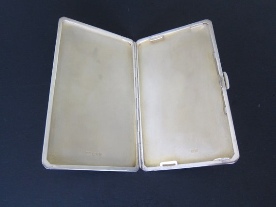 Antique Sterling Silver English  Cigarette Case w… - image 4