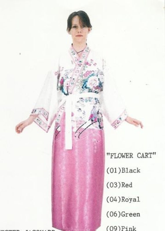 Genuine Japan Lady Kimono- Flower Cart