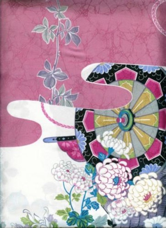 Genuine Japan Lady Kimono- Flower Cart - image 2