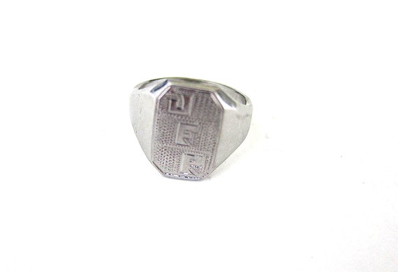 Antique Rare Platinum Signature Ring, Unisex,Man - image 6