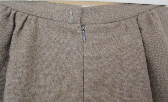 Vintage English JAEGER Wool Front Pleated Skirt,S… - image 4