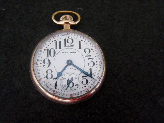 Antique 14K Goldfill Waltham Pocket Watch s16 21 Jewel adj Run Etsy Australia