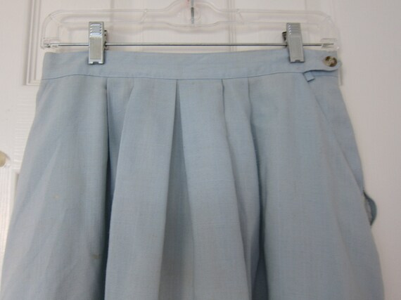 Light Blue Linen Savannah Skirt,size 12 - image 1