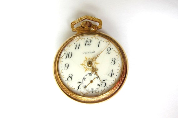 Sale Antique Goldfill Waltham Pocket Watch,size 18,15J ,with