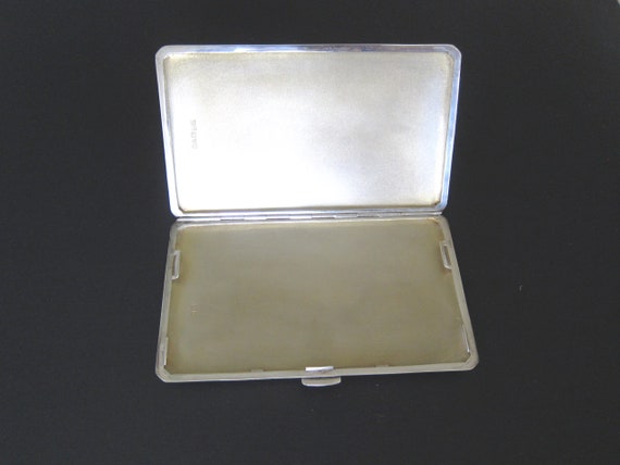 Antique Sterling Silver English  Cigarette Case w… - image 5