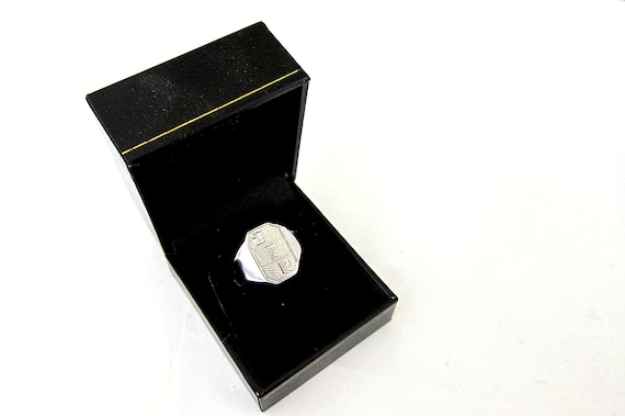 Antique Rare Platinum Signature Ring, Unisex,Man - image 1