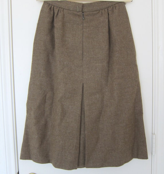 Vintage English JAEGER Wool Front Pleated Skirt,S… - image 6