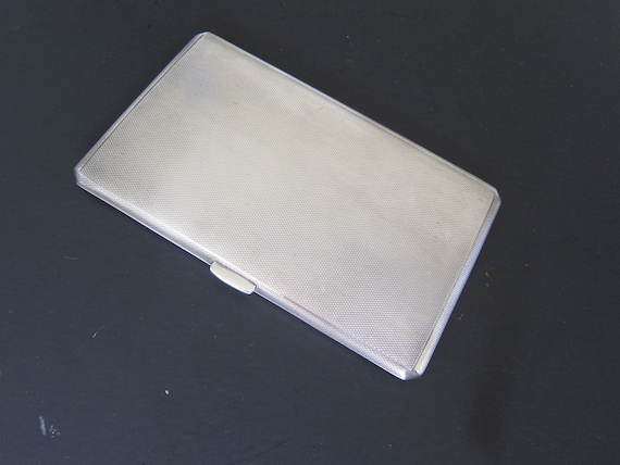 Antique Sterling Silver English  Cigarette Case w… - image 3