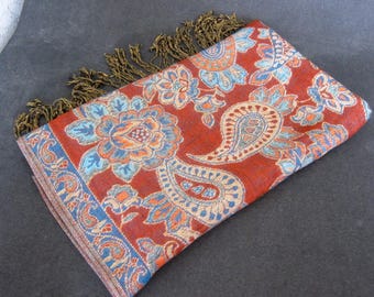 Beautiful Ethnic /tribal Pashimina & Silk Shawl ,Never Worn