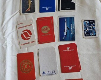 Set of 32 "Airline" Themed Playing Cards