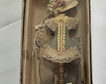 Louis Nichole 1999 Victorian Dress and Hat Ornament