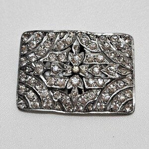 Art Deco Rhinestone Belt Buckle - Etsy display picture 3