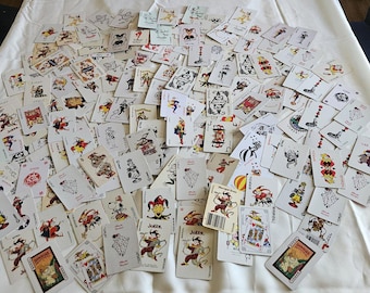 Set of 25 Random "Jokers Only" Playing Cards for Scrapbooking or Journals