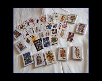 Set of 27 Face Card Playing Cards for Scrapbooking or Journals