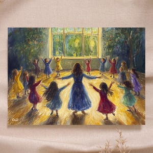 Euritmia Waldorf Danza Bambini Classe Scuola Scaricabile Arte Stagionale per l'Anno Tabella Alta Qualità Montessori Rudolf Steiner