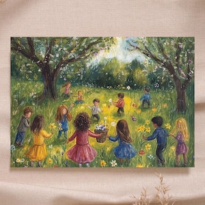 Waldorf spring meadow kids bos seizoenstafel school instant download printable kaart poster hoge kwaliteit - Montessori Rudolf Steiner