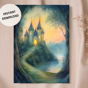 Schlosswald Waldorf Poster Vintage Karten Jahrestabelle Klassenzimmer Bildung Sofortiger Download Druckbare Montessori Rudolf Steiner Anthroposophie