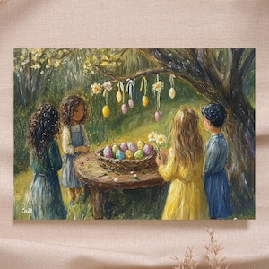 Ostereier Frühling Osterzweig Waldorf Poster Jahrestabelle Klassenzimmer Bildung Sofortiger Download druckbar Hochwertige Montessori Rudolf Steiner