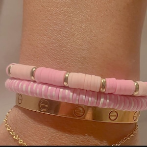Clay bead bracelets