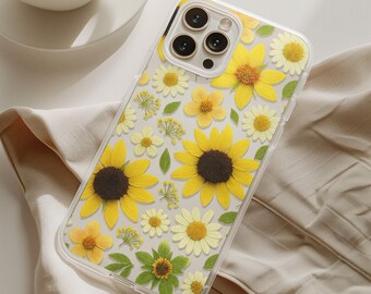 Floral Clear Phone Cases, Summer Vibes, Nature Lovers, Flower Print Cover, Case For iPhone