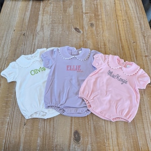 Personalized Bubble Baby Girl Onesie – Custom Name – Newborn Coming Home Outfit – Baby Shower Gift – Monogrammed Baby Girl Outfit