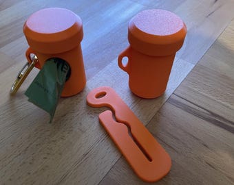 3D Printed Dog Poop Bag Holder & Carrier | Leash Dispenser, Hands-Free Walking Accessory
