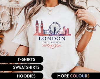 london travel souvenir big ben skyline art shirt united kingdom apparel uk trip hoodie unisex sweatshirt gift idea