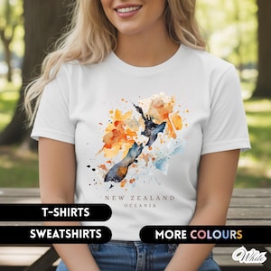 Nieuw-Zeeland shirt NZ reis souvenir Oceanië kaart kleding Nieuw-Zeeland reis cadeau hoodie unisex sweater Nieuw-Zeeland ontwerp T-shirt