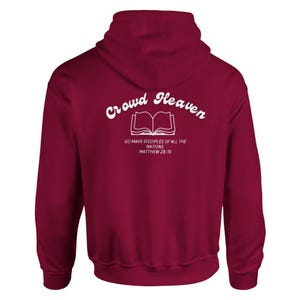 Crowd Heaven Hoodie, Soft Cotton Polyester Pullover, Hoodie, Christain hoodie, Bible verse