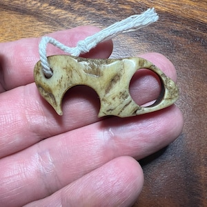 Kapala Inspired Bone Amulet – Himalayan Tantric Protection Necklace