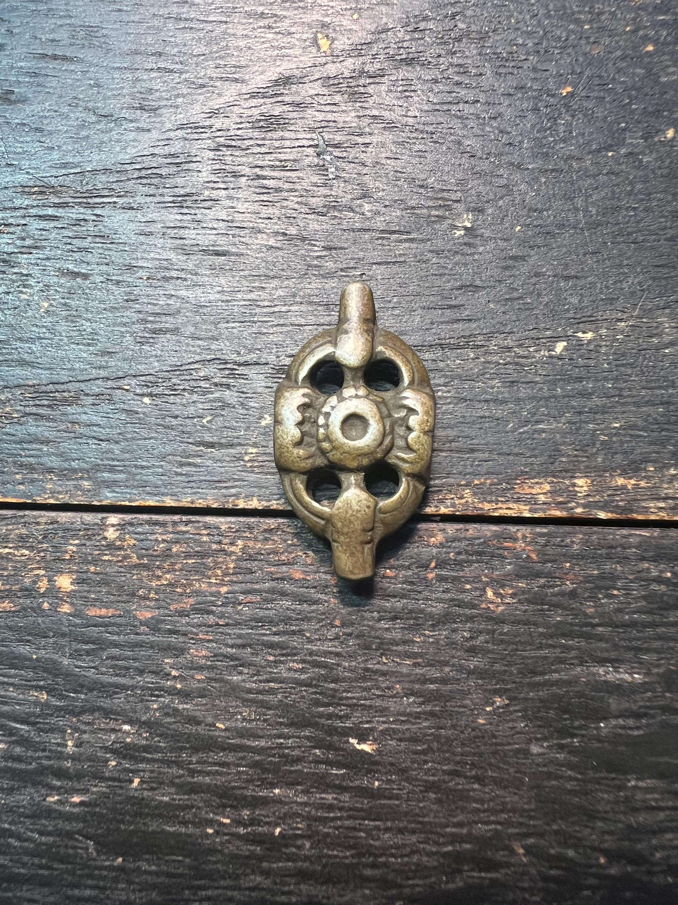 Tibetan Thogchag Spacer Amulet | Brass Mandala Bead, Buddhist