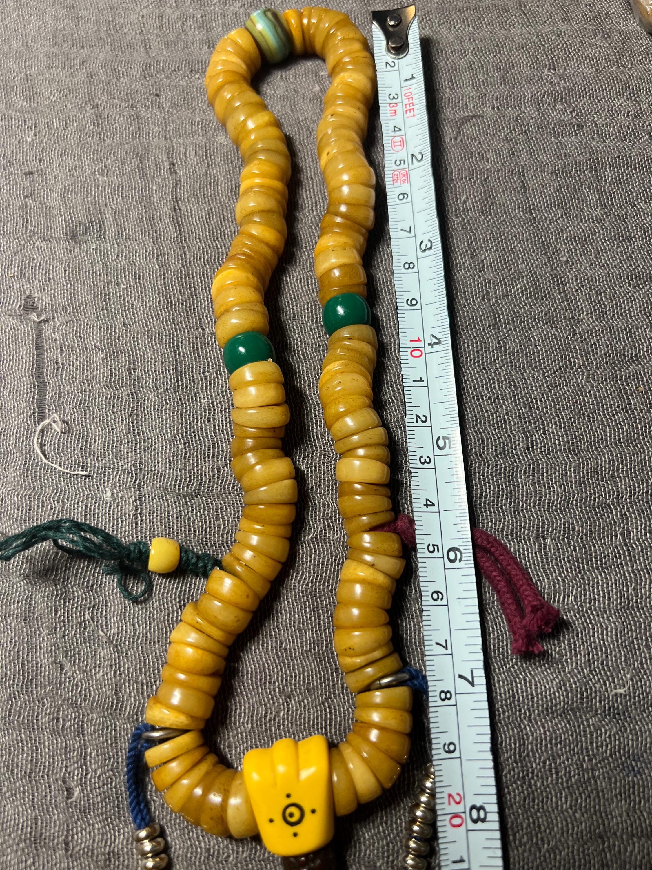 108玉入りチベットヤク骨数珠 - 瞑想用手作り仏教数珠 - Etsy 日本