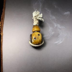Hand-Carved Nepal Tibet Yak Bone Guru Bead for Mala Prayer Beads